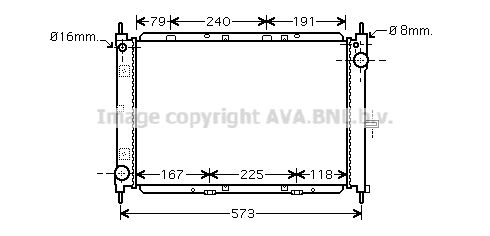 AVA QUALITY COOLING Radiaator,mootorijahutus DN2260